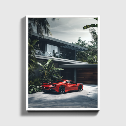 Red Ferrari Villa