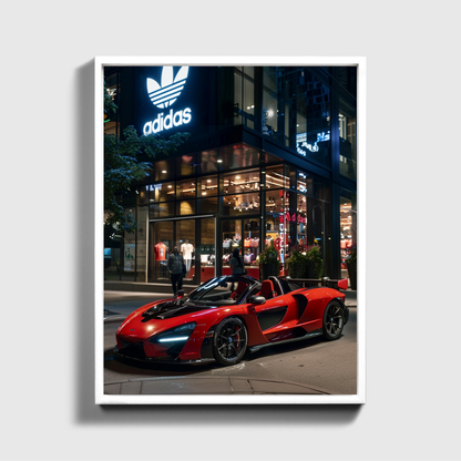 Mclaren Front of Adidas Store 2.0