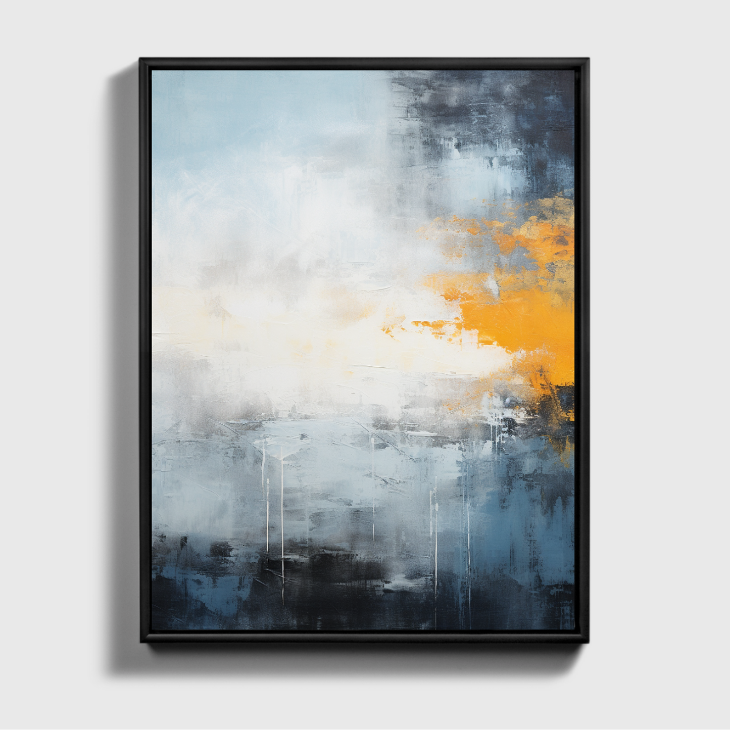 Blau, Gelb, Und, Schwarz, Abstrakt