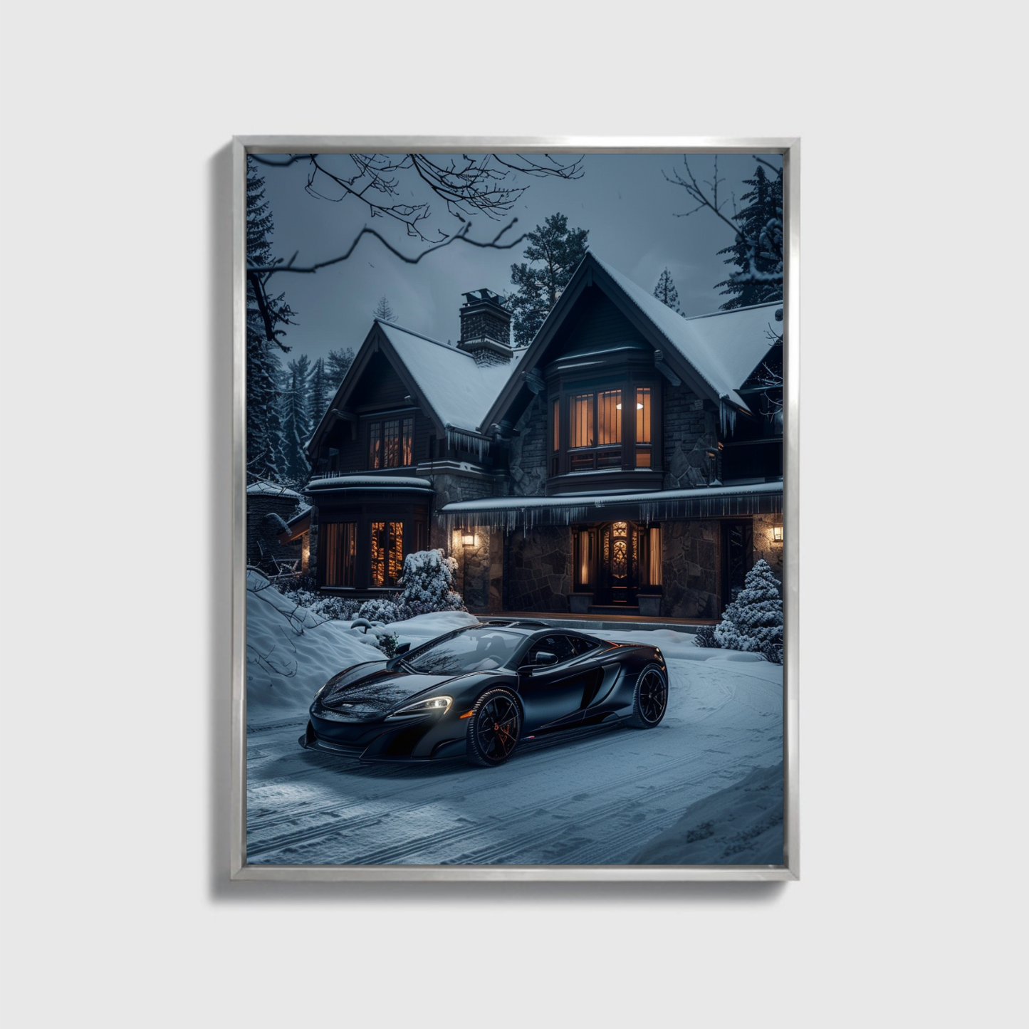 Schwarze McLaren-Front der Villa