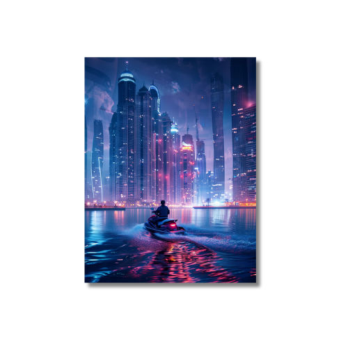 Jetski Dubai Night Light