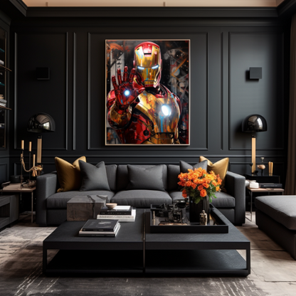 Painting of Iron Man