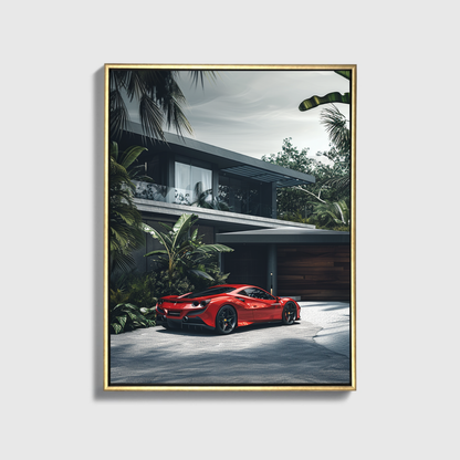 Red Ferrari Villa