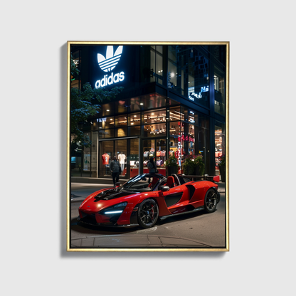 Mclaren Front of Adidas Store 2.0