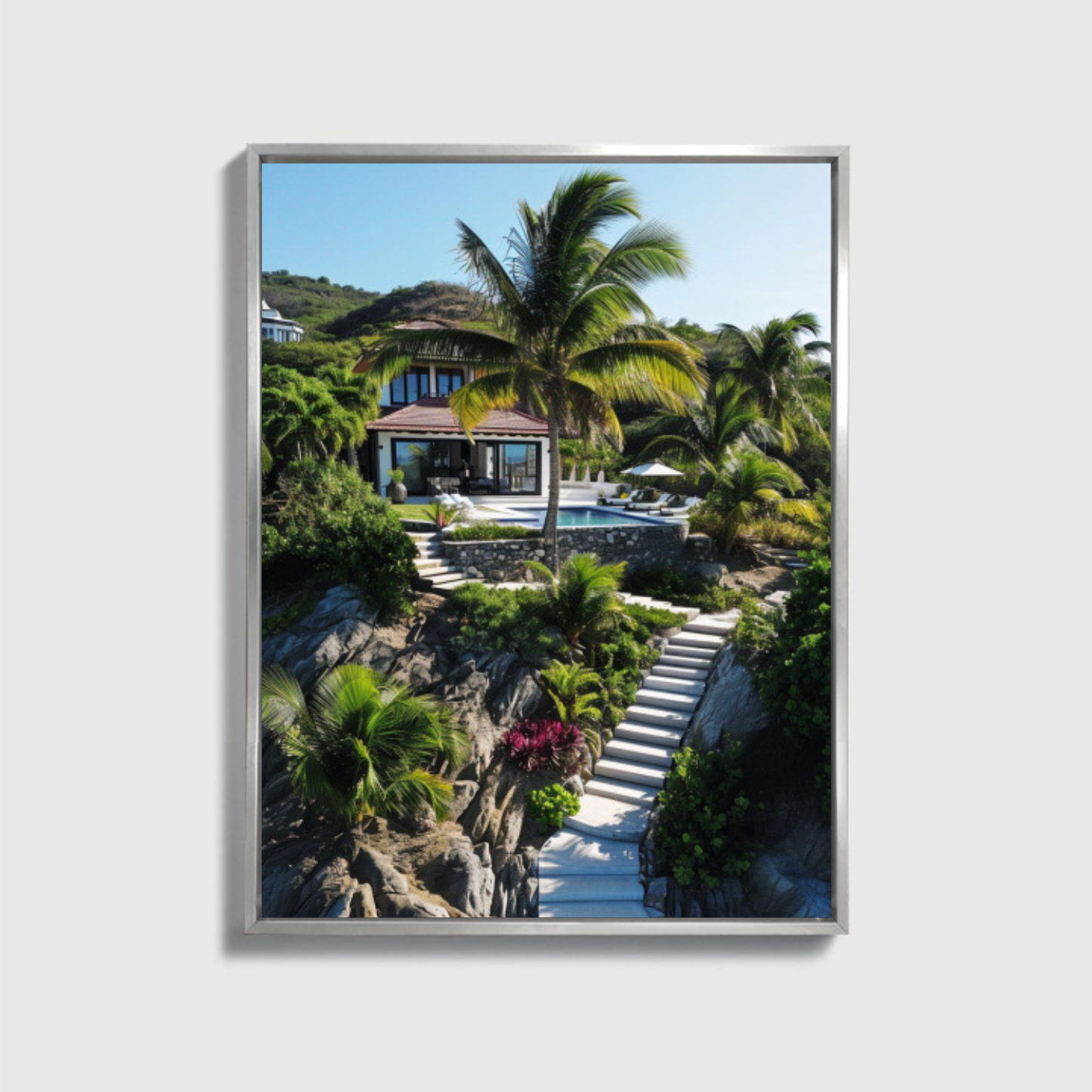 Luxusvilla mit Privatstrand