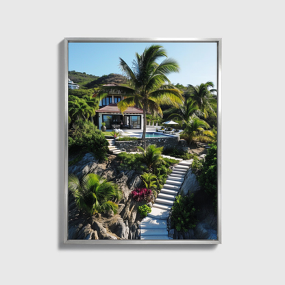 Luxusvilla mit Privatstrand