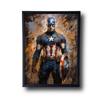 Painting of Captian America