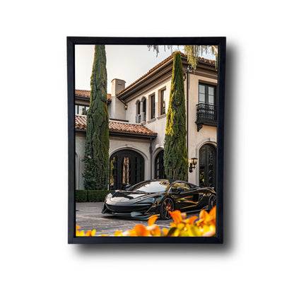 Black Mclaren In Beverly Hills Mansion