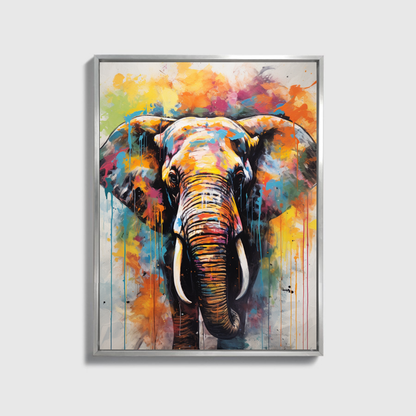 Gemälde Bunter Elefant