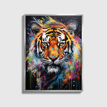 Bunter Tiger malen