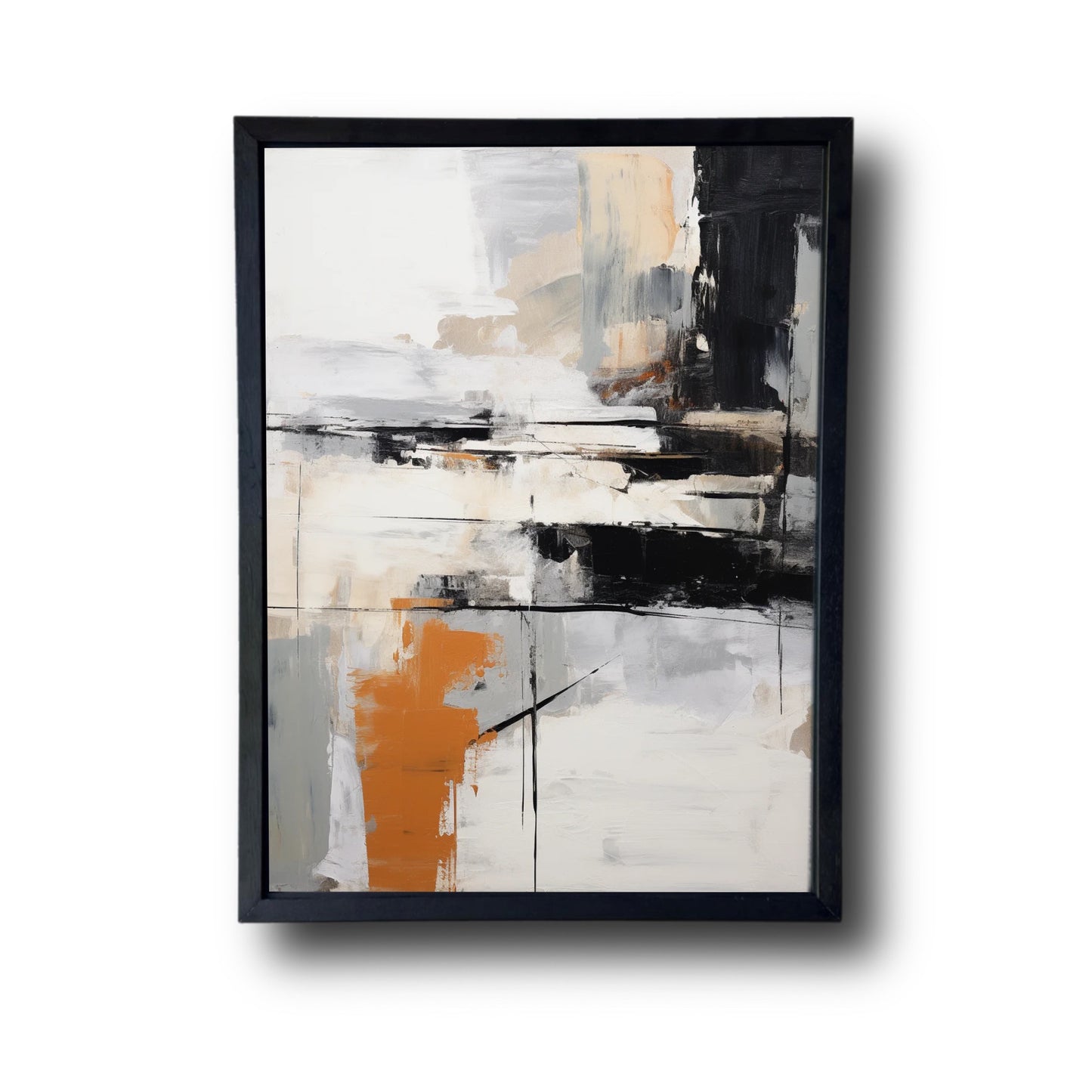 Abstract Painting Gray And Brown 2.p