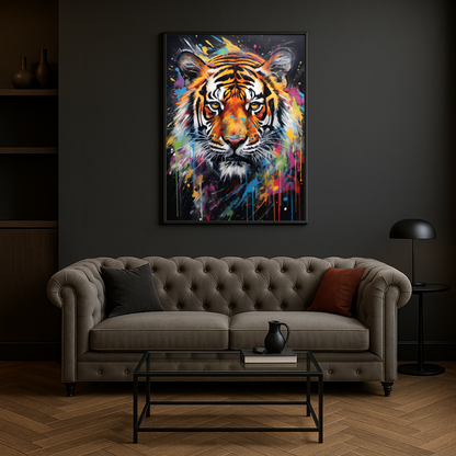 Bunter Tiger malen