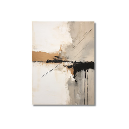 Abstract Painting Gray And Brown
