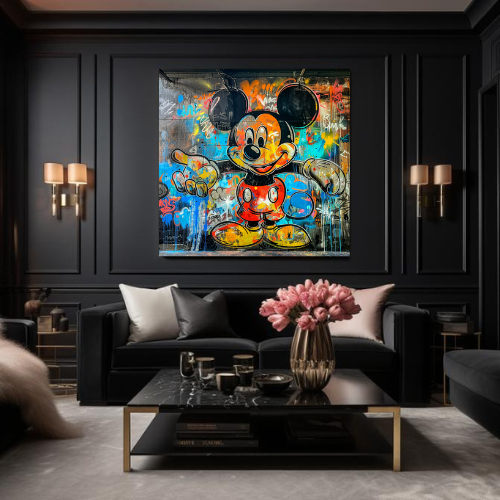 Mickey Mouse Gravity on Wall