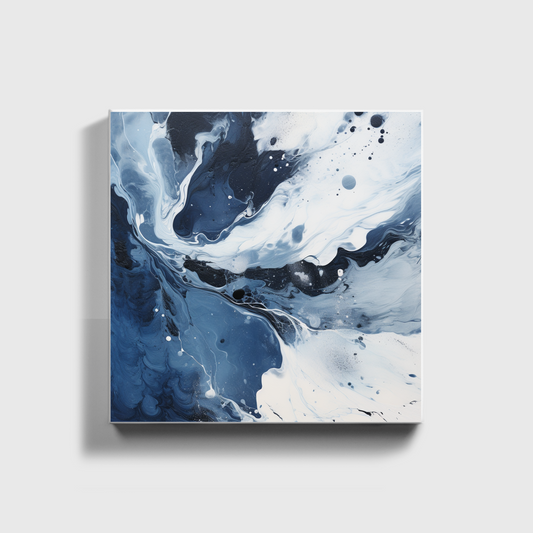 Blue And White Abstract