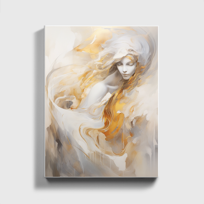 Abstract Gold Painting