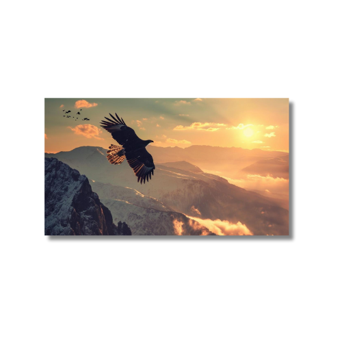 Eagle Soaring Above Mountain 2.0