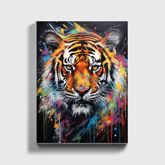 Bunter Tiger malen