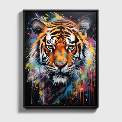 Bunter Tiger malen