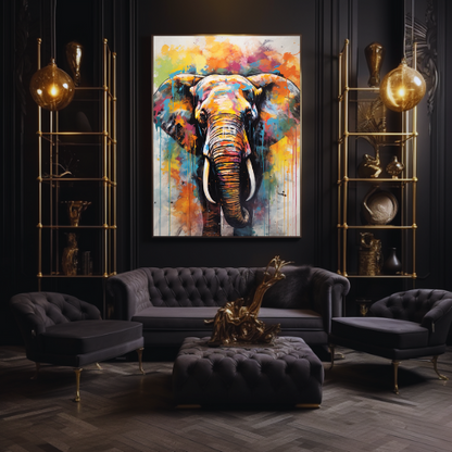 Painting Colorful elephant