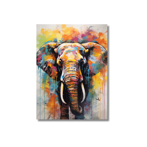 Painting Colorful elephant