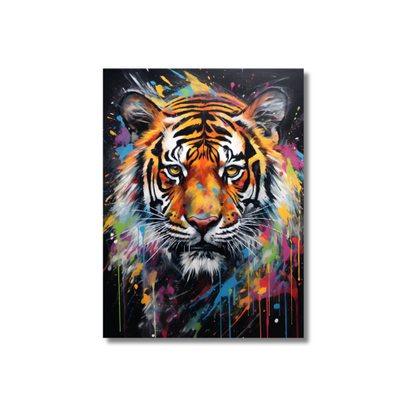 Painting Colorful Tiger