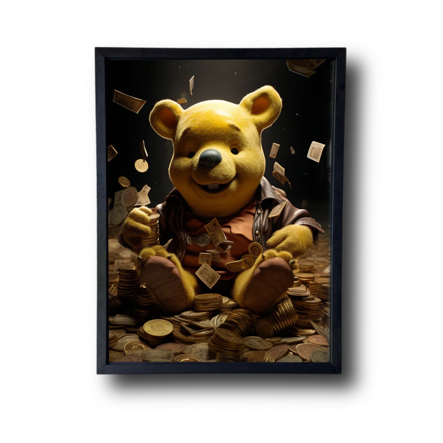 Winnie The Poo With Coins