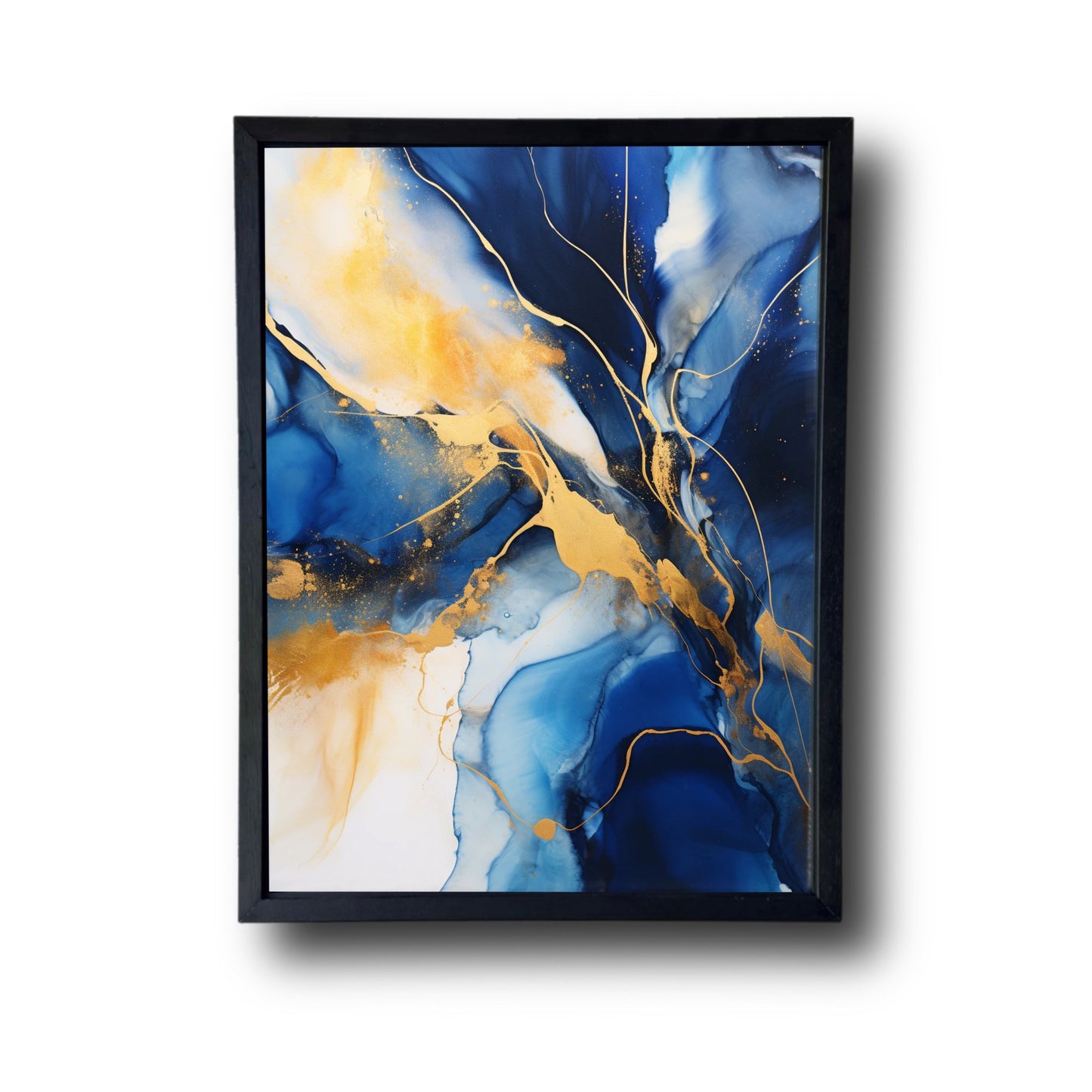 Blue And Gold Abstract