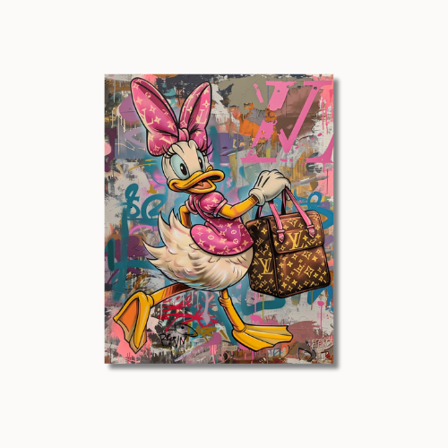 Painted Daisy Duck Louis Vuitton Make Bag