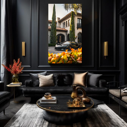 Black Mclaren In Beverly Hills Mansion