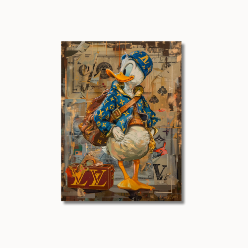 Donald Duck Louis Vuitton Painting
