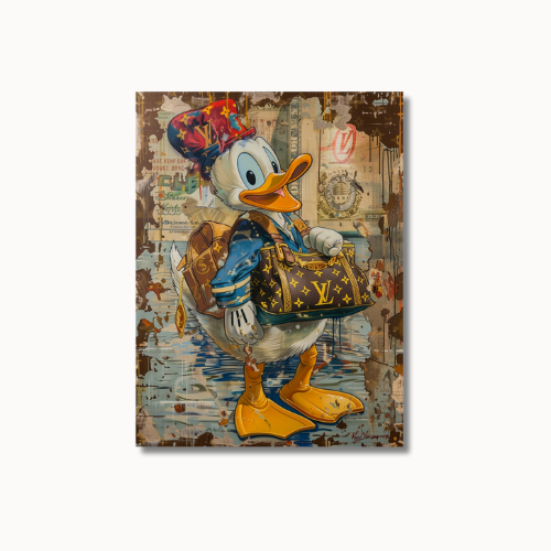 Donald Duck Louis Vuitton Painting 2.0