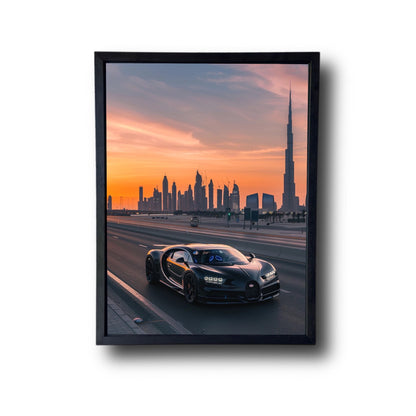 Dubai Blue Bugatti Front View