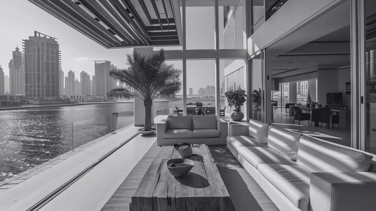 Dubai Marina Villa balcony