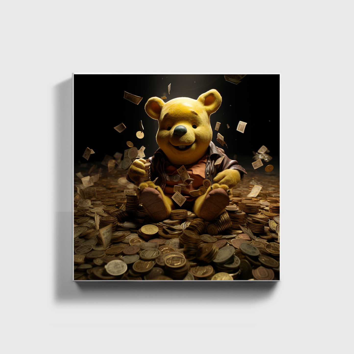 Winnie The Poo With Coins