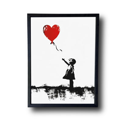 The Girl with the Love Balloon Left