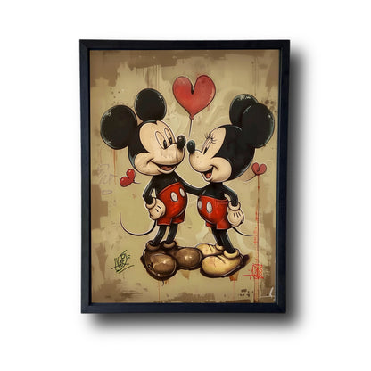 Painted mickey and Minnie Romantic