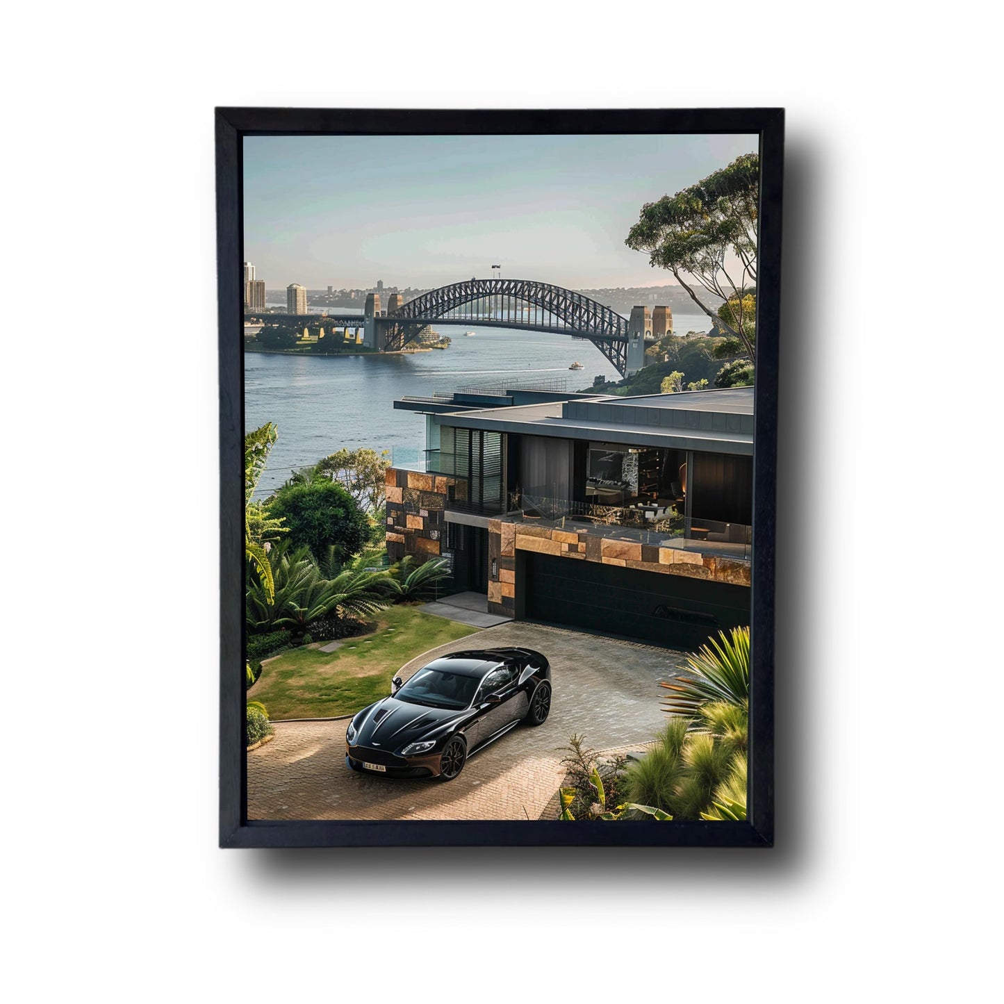 Black Aston Martin Front Villa Sydney