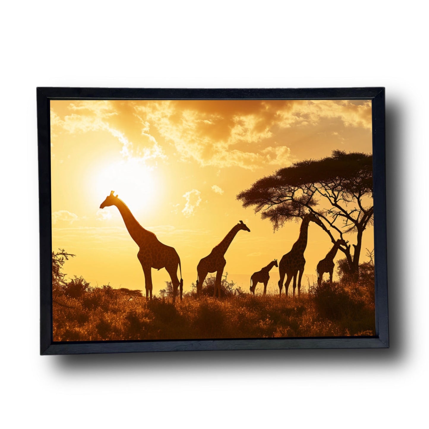 Giraffe Family Sunset 2.0