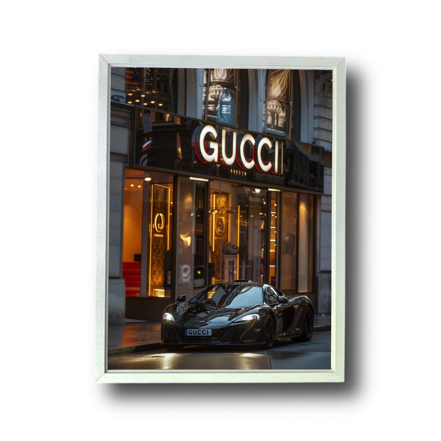 Black mclaren or gucci store