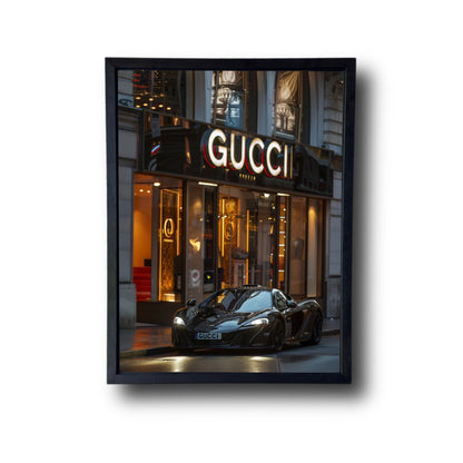 Black mclaren of Gucci Store