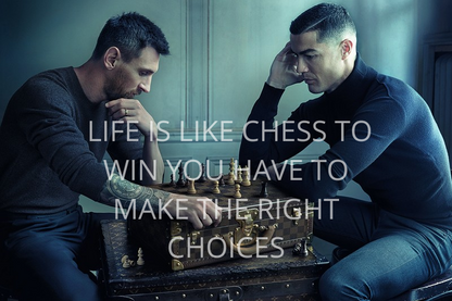 LIFE IS LIKE CHESS TO WIN YOU HAVE TO MAKE THE RIGHT CHOICES