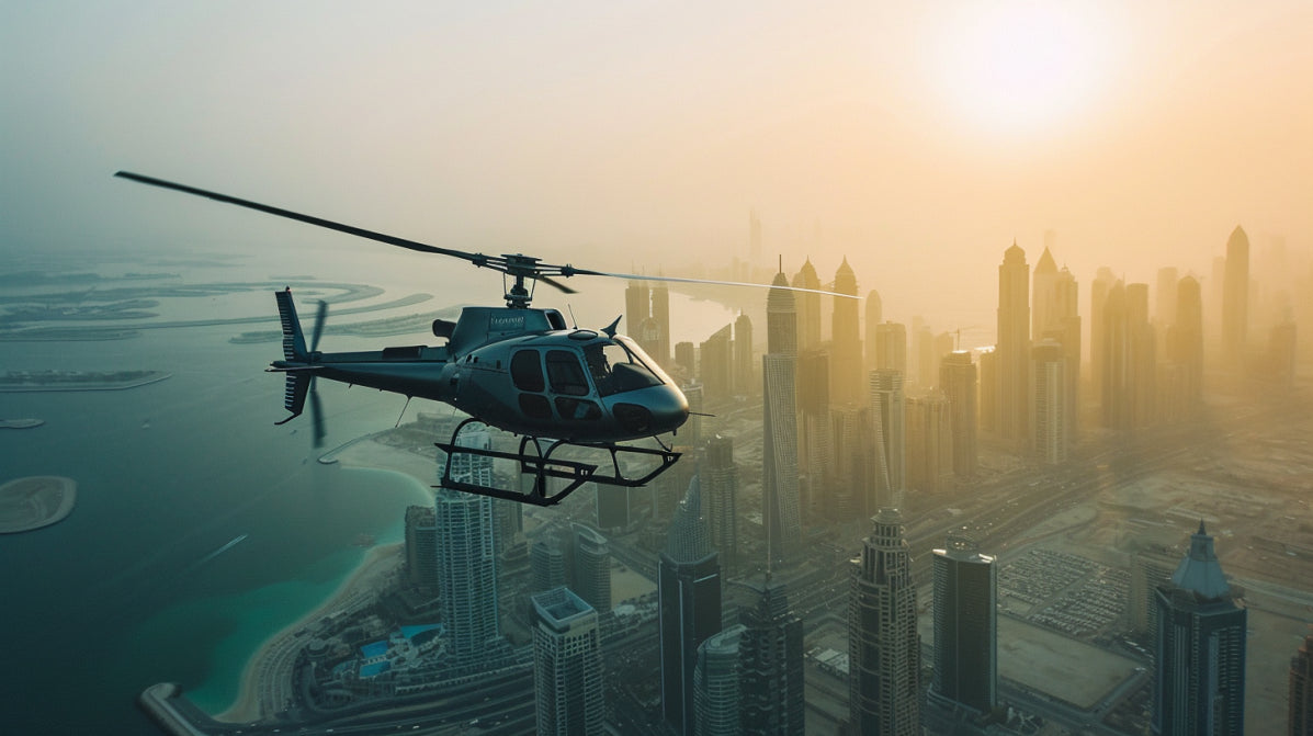 Dubai Helicopter Tour Sunset