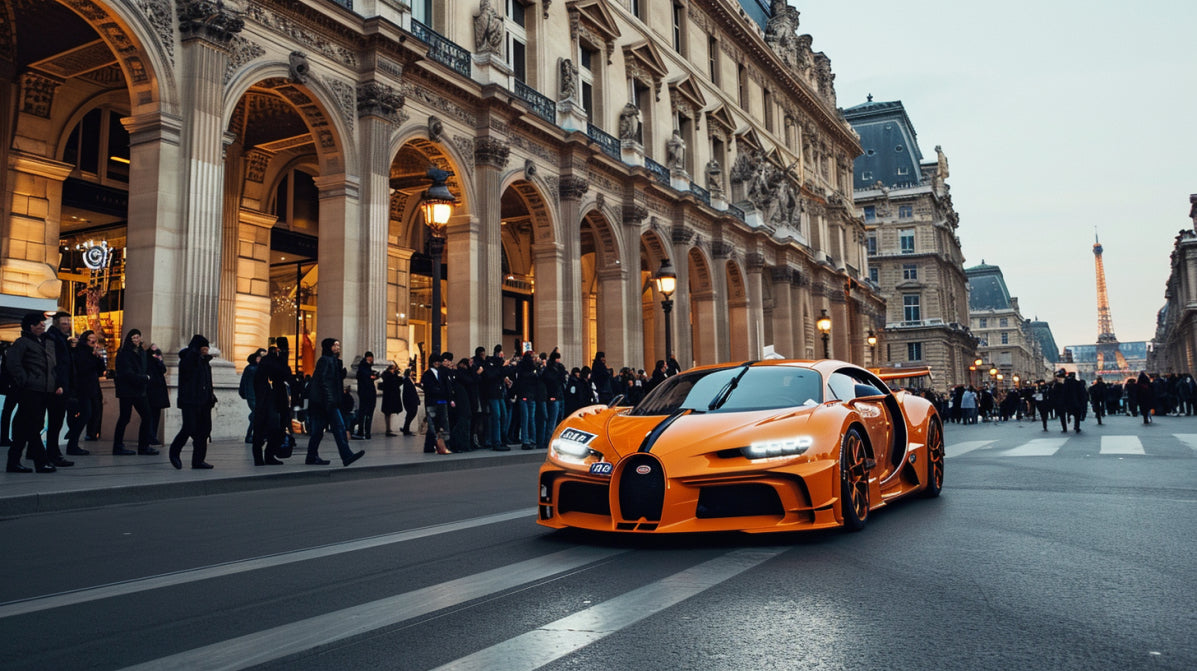 Paris Orange Bugatti