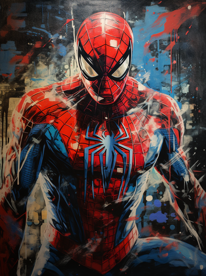 Painting of Spiderman