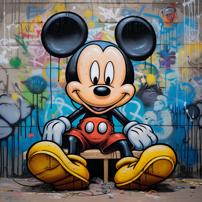 Painting Mickey Mouse