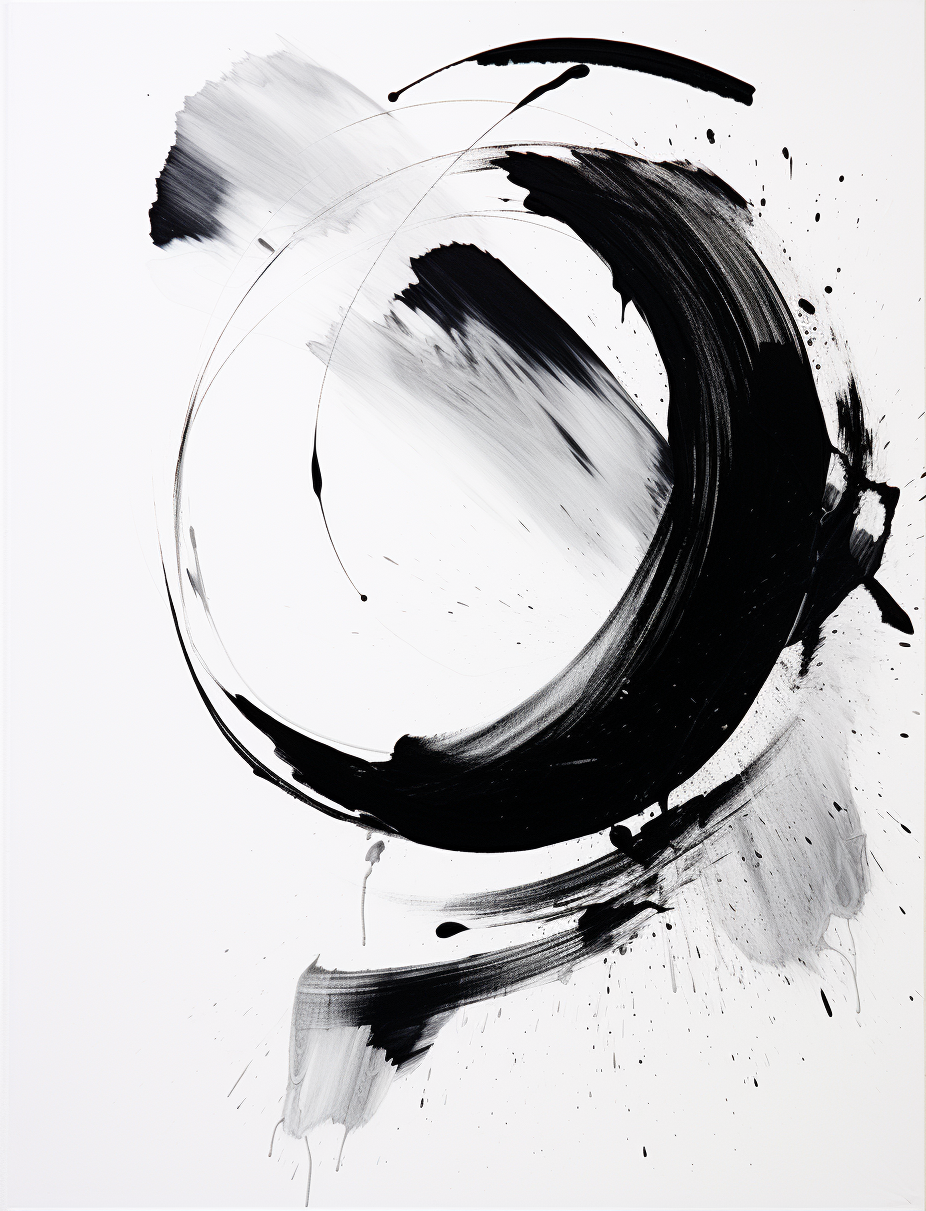 Abstract Black And White Painting 3.0