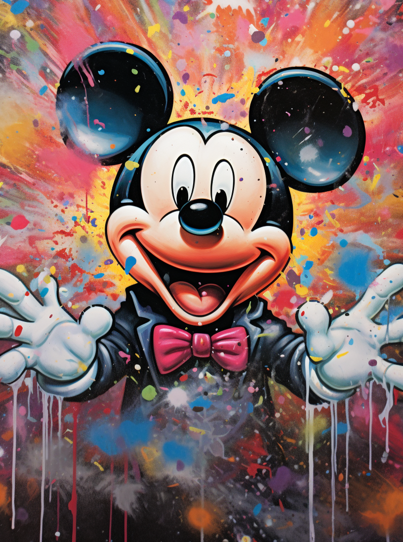 Painted MIckey Mouse