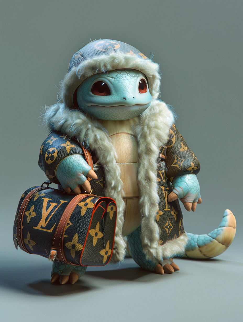 Squirtle in Louise Vuitton 3.0