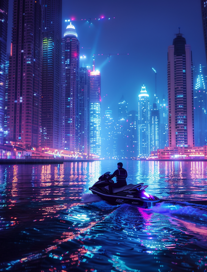 Jetski Dubai Night Light 2.0